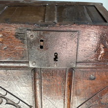 Load image into Gallery viewer, 17th Century Oak Coffer Box
