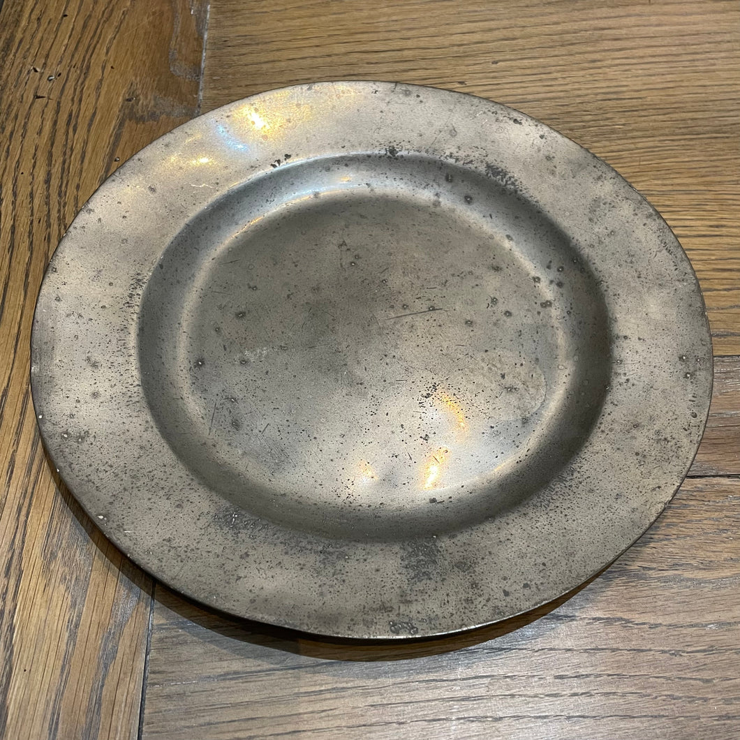 Antique Pewter Plate