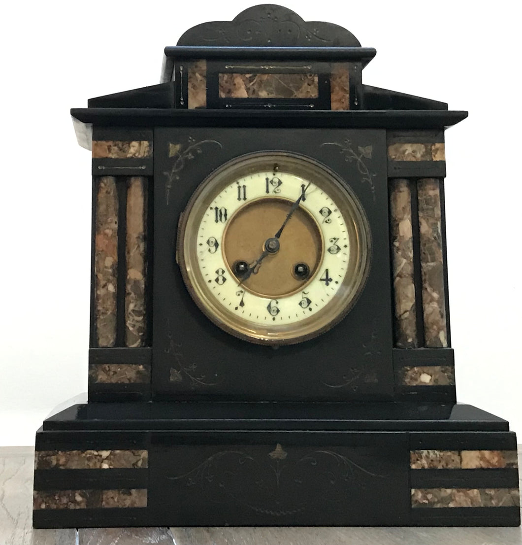 19th Century Slate & Marble Clock