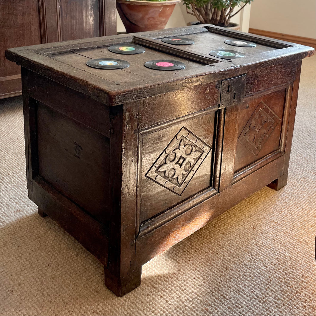 17th Century Oak Coffer Box