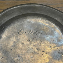 Load image into Gallery viewer, Antique Pewter Plate
