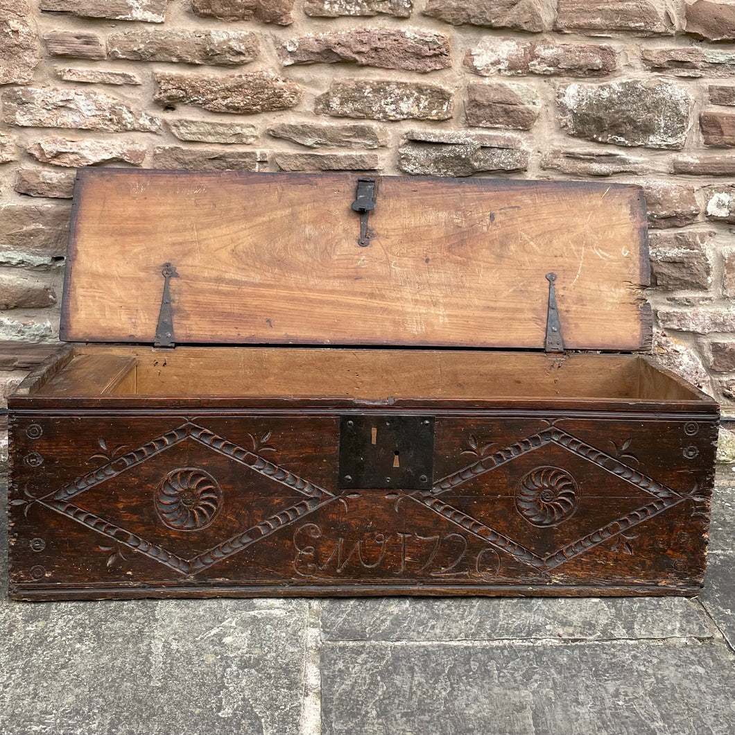 Antique Elm Coffer / Sword Chest