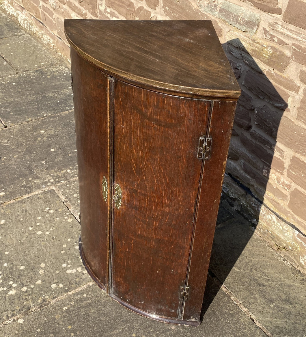 18th Century Oak Corner Cupboard