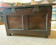 Load image into Gallery viewer, 17th Century Oak Coffer Box
